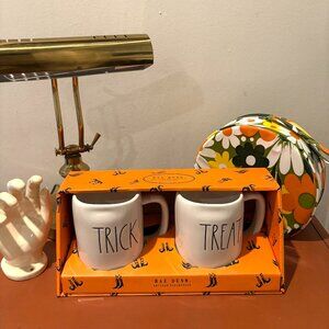 Rae Dunn Brand New Discontinued Halloween Mug Set Trick and Treat Fall Gift